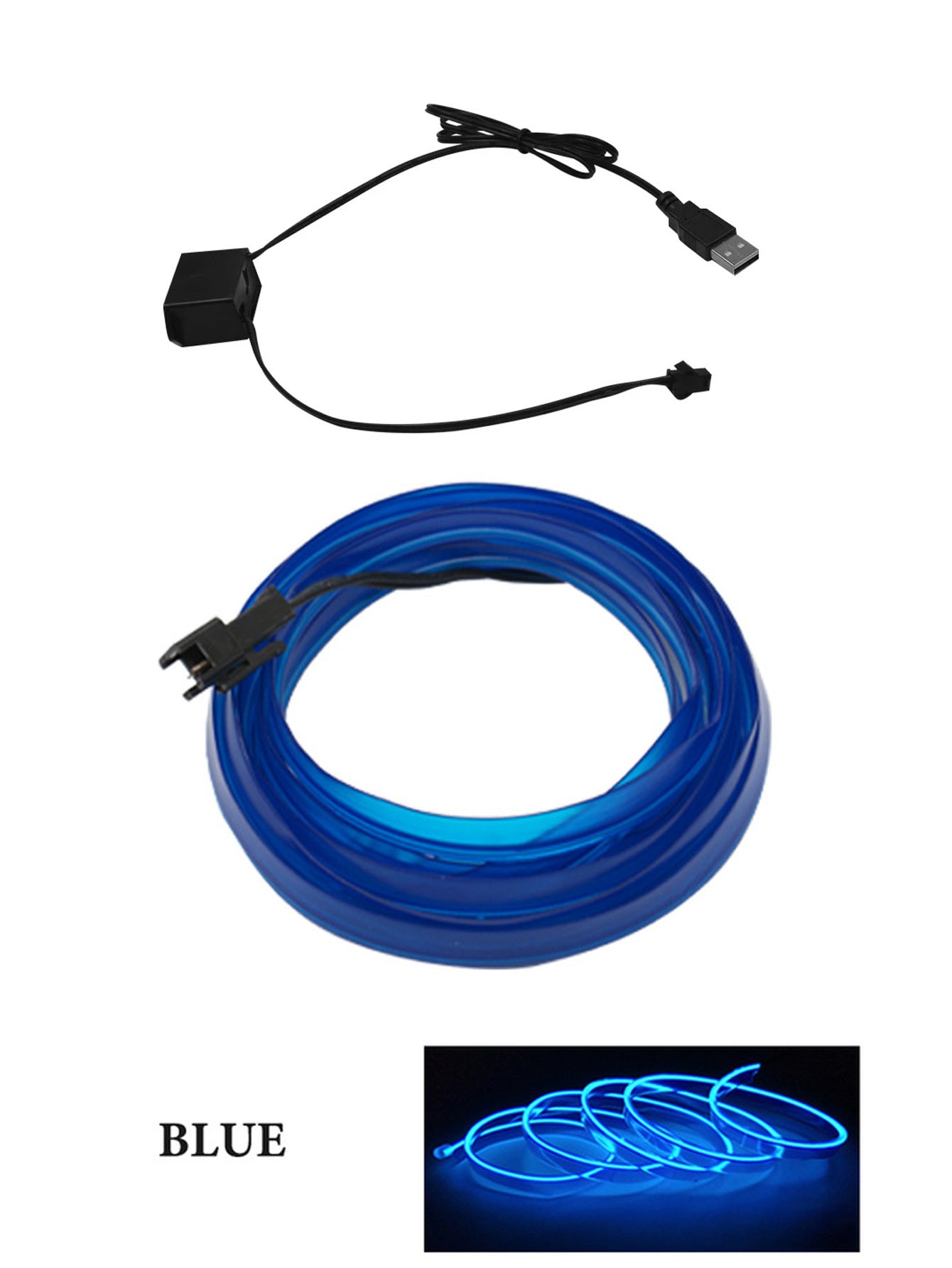 USB LED Car Interior Light Strip