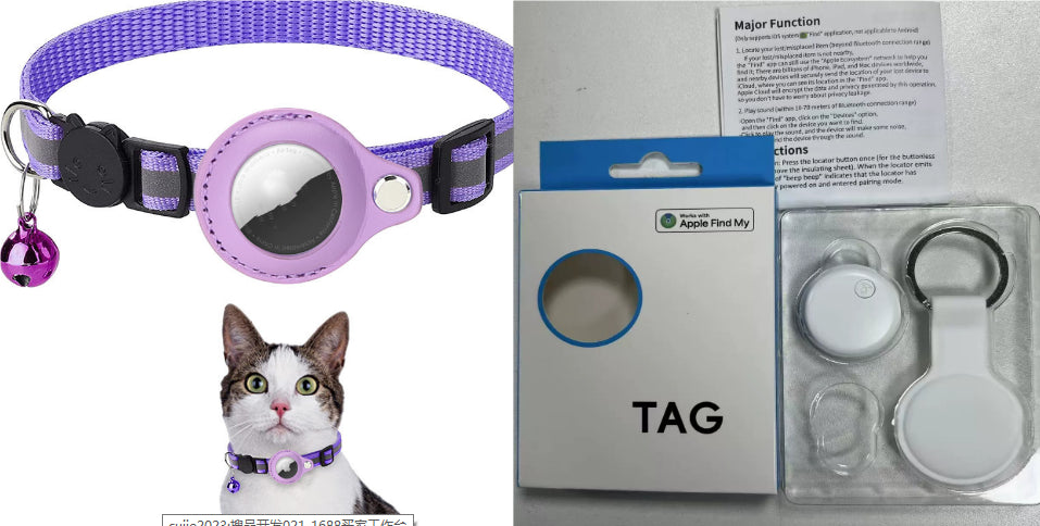Reflective Collar Waterproof Holder Case For Airtag Air Tag Airtags Protective Cover Cat Dog Kitten Puppy Nylon Collar - photo 20