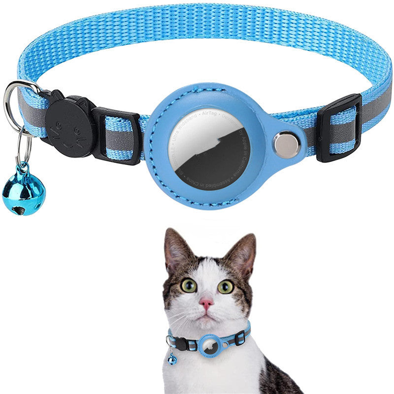 Reflective Collar Waterproof Holder Case For Airtag Air Tag Airtags Protective Cover Cat Dog Kitten Puppy Nylon Collar - photo 7