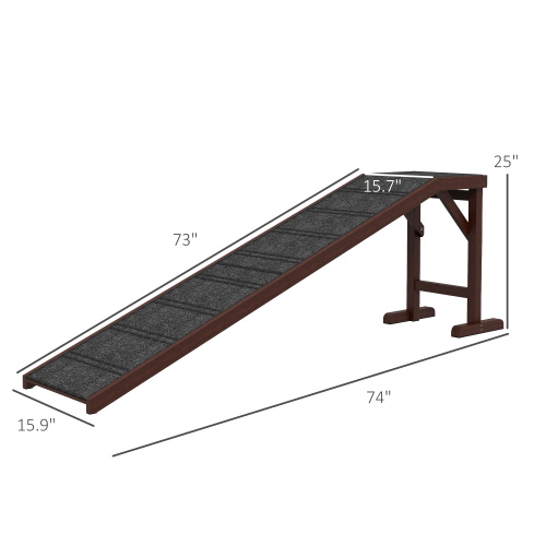 PawHut Dog Bed Ramp with Non-Slip Carpet - photo 6