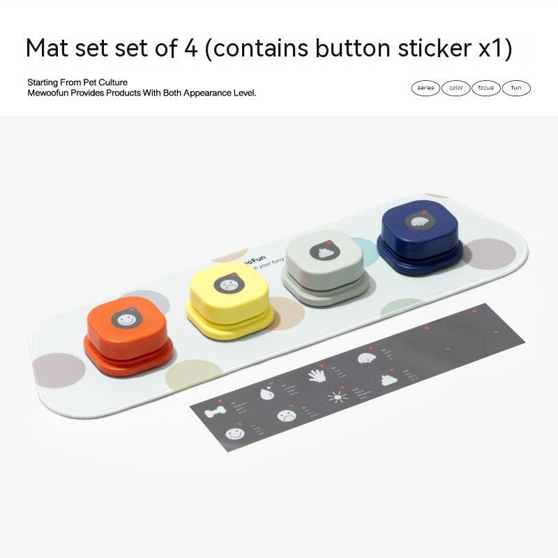 4 Colors Pet Communication Button One-click Prevent Physical Inactivity Recordable Dog Talking Button Toy Cat Toy Pet Products - photo 3