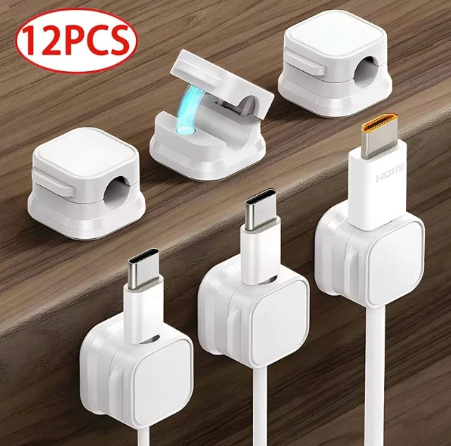 Magnetic Cable Clip Under Desk Cable Management Adjustable Cord Holder Wire Organizer And Cable Management Wire Keeper - photo 19