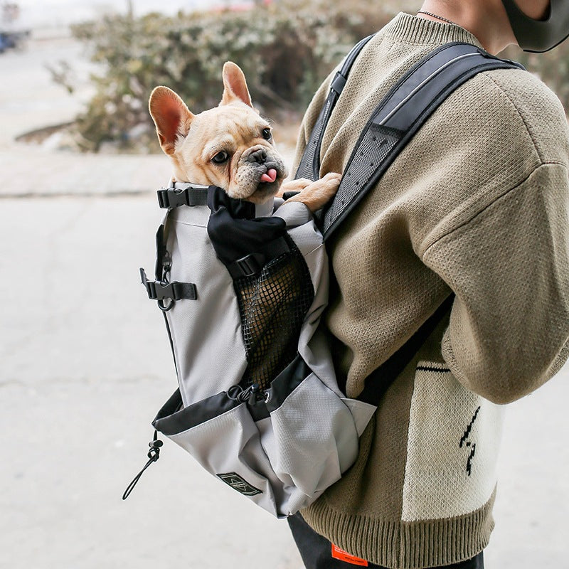 Pet Dog Carrier Bag Carrier For Dogs Backpack Out Double Shoulder Portable Travel Backpack Outdoor Dog Carrier Bag Travel - photo 3