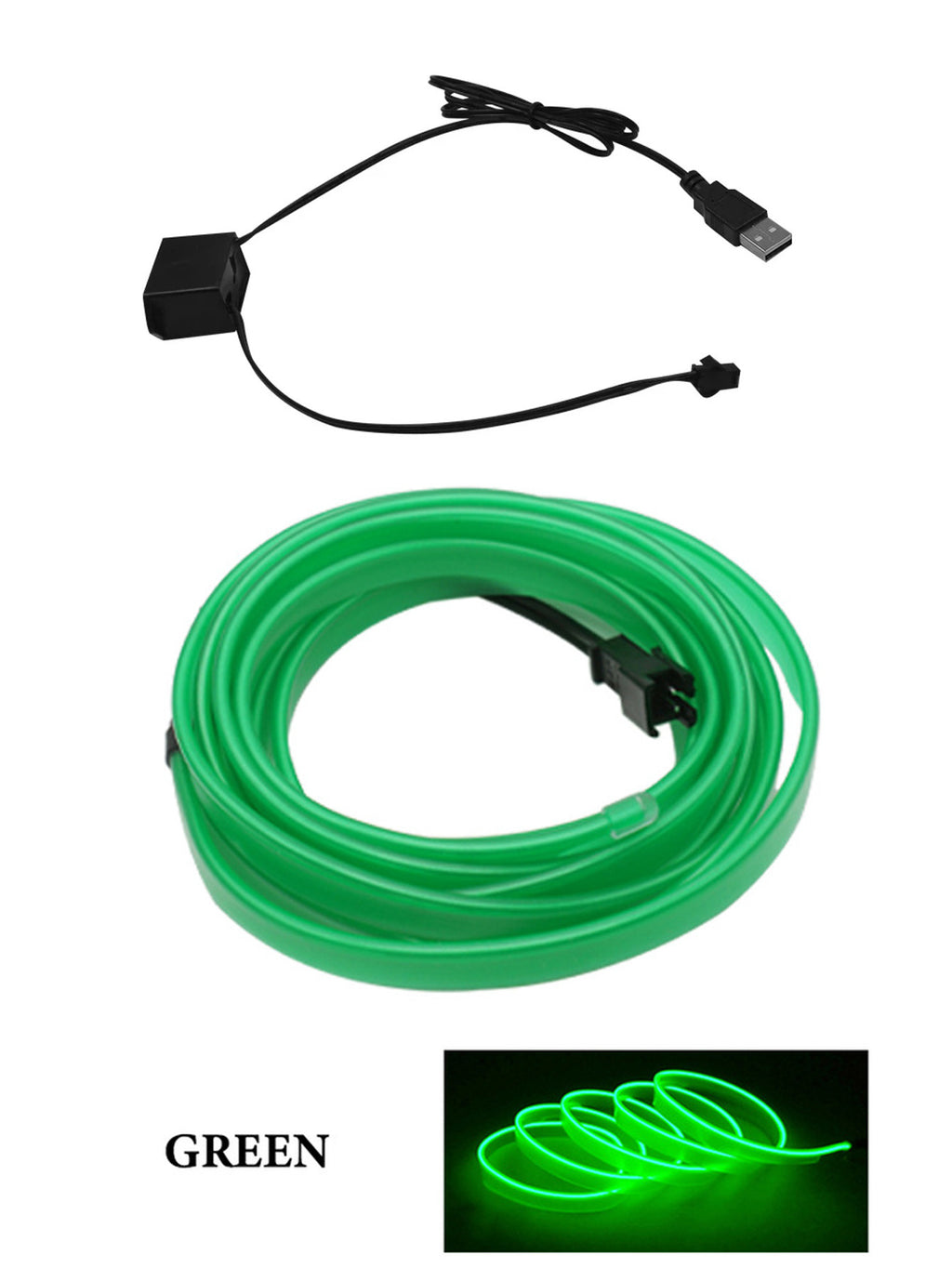 USB LED Car Interior Light Strip - photo 7