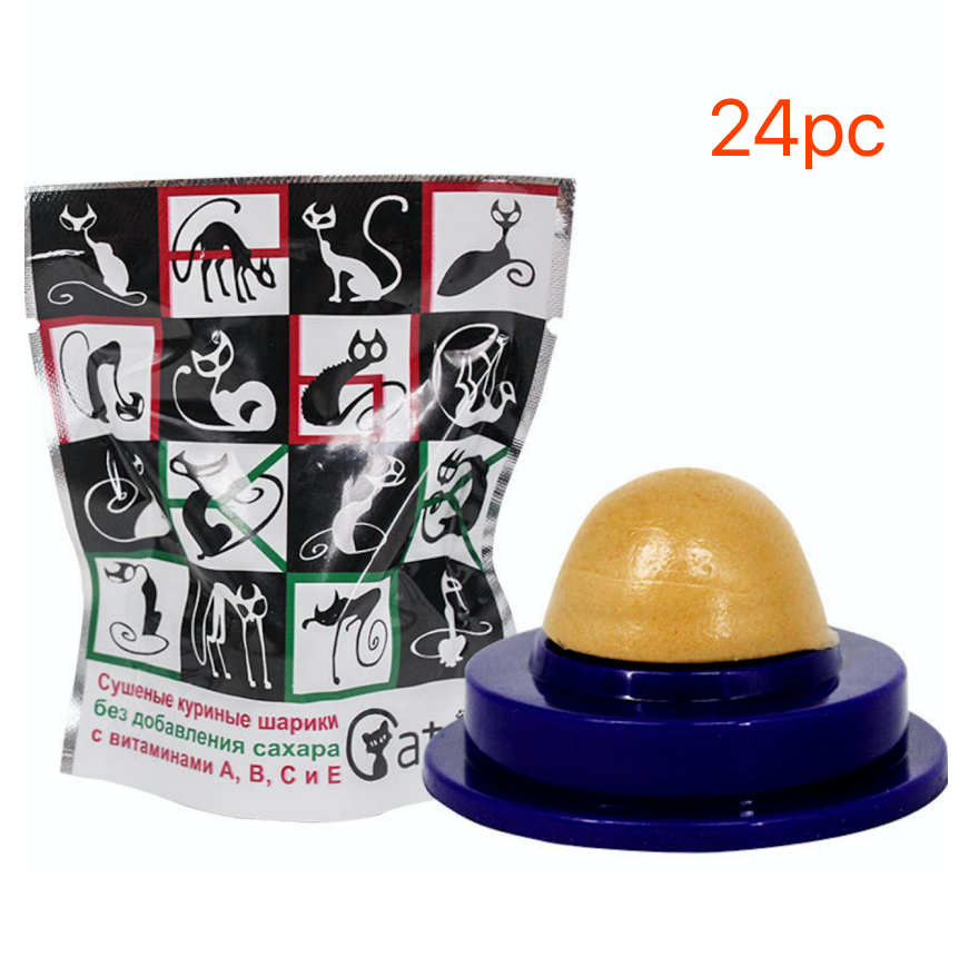 Pet Cat Sugar Energy Ball Lick Toys Catnip - photo 12