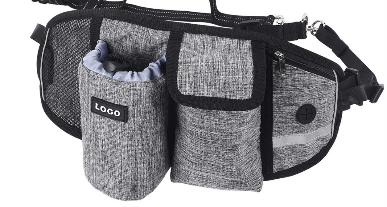 Dog Training Leash Waist Bag Hands-Free Outdoor Pet Running Walking Leash Portable Dog Food Water Cup Storage Bags - photo 3