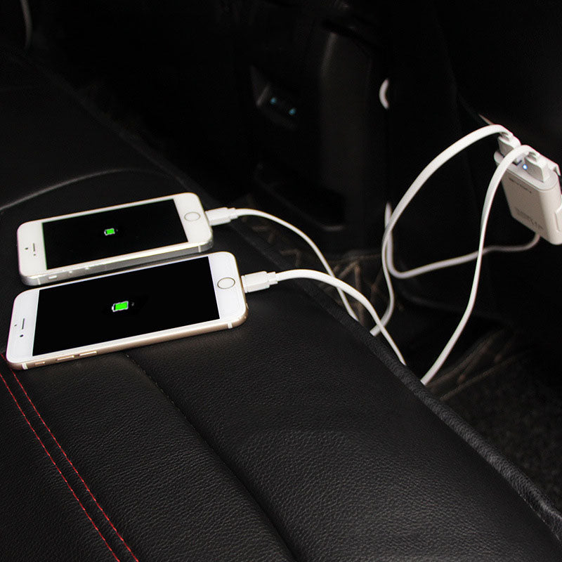 4-Port Usb Car Charger 6.8A Car Cigarette Lighter One With Two Car Charger
