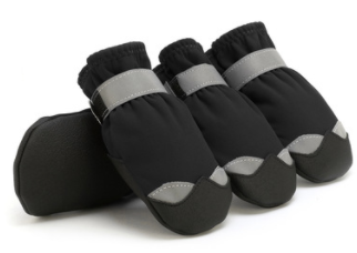Winter Dog Shoes Reflective Warm Pet Dog Boots Waterproof Dog Rain Shoes - photo 5