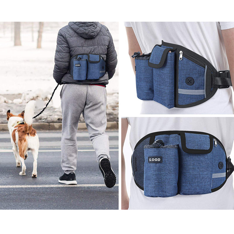 Dog Training Leash Waist Bag Hands-Free Outdoor Pet Running Walking Leash Portable Dog Food Water Cup Storage Bags - photo 16