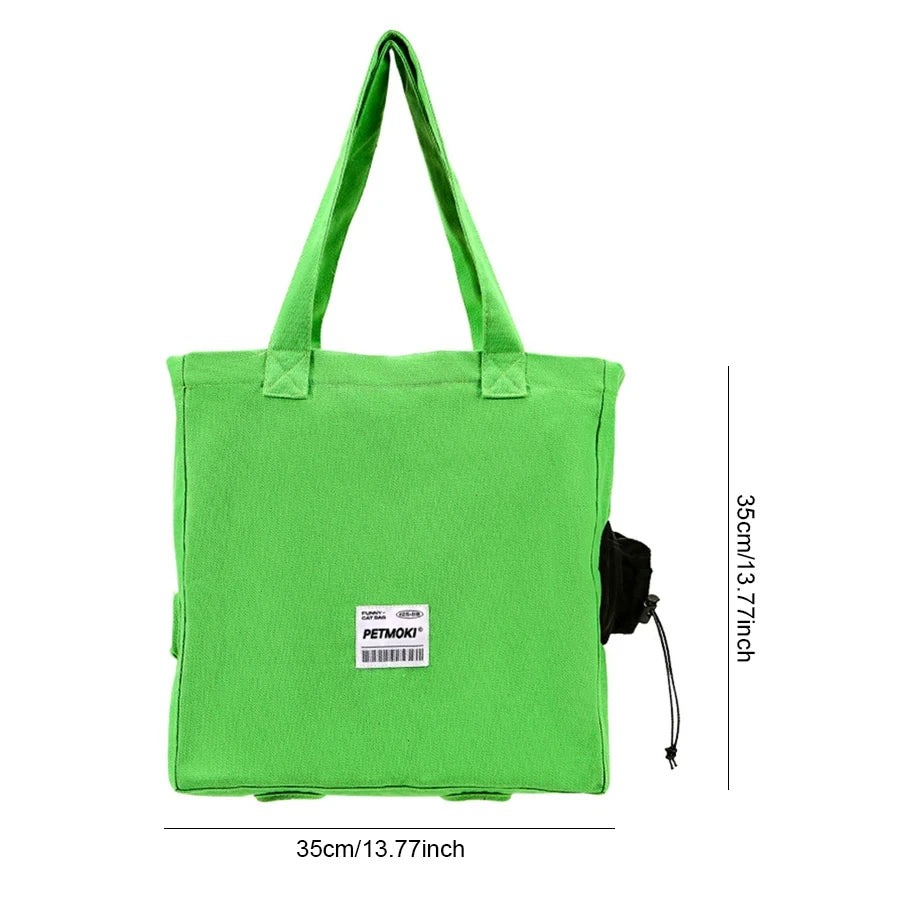 Large Capacity Pet Cat Bag Multifunctional Breathable Dog Canvas Carrier Bag Escape-proof Pet Shoulder Carrying Bag Pet Supplies - photo 10