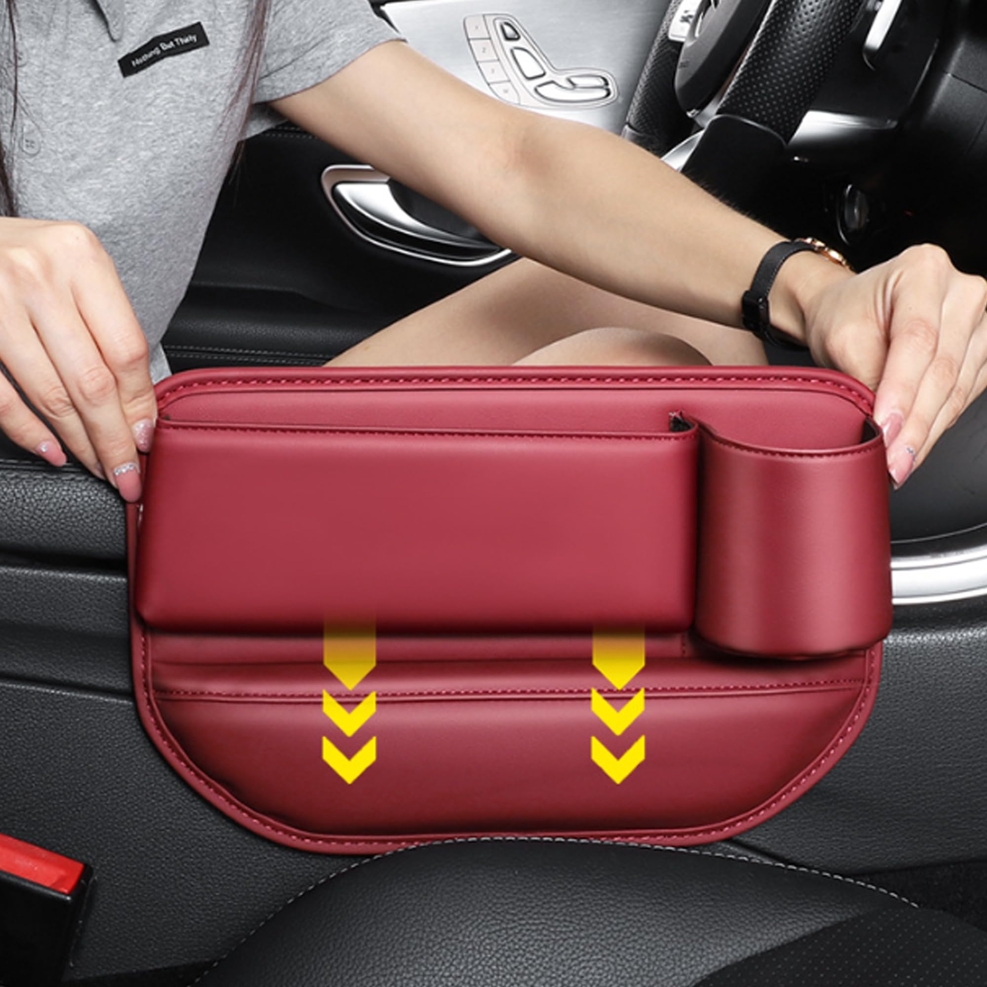 Car Seat Gap Filler Organizer Car Seat Console Organizer For Keys Phones And Sunglasses - photo 8