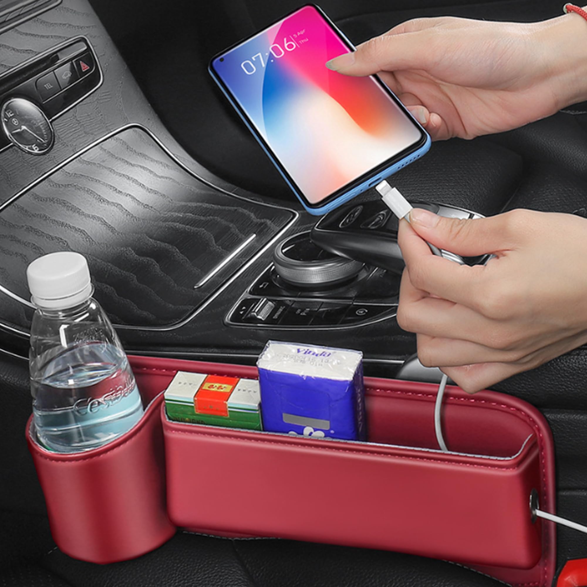 Car Seat Gap Filler Organizer Car Seat Console Organizer For Keys Phones And Sunglasses - photo 6