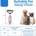 Double-Sided Deshedding Rake