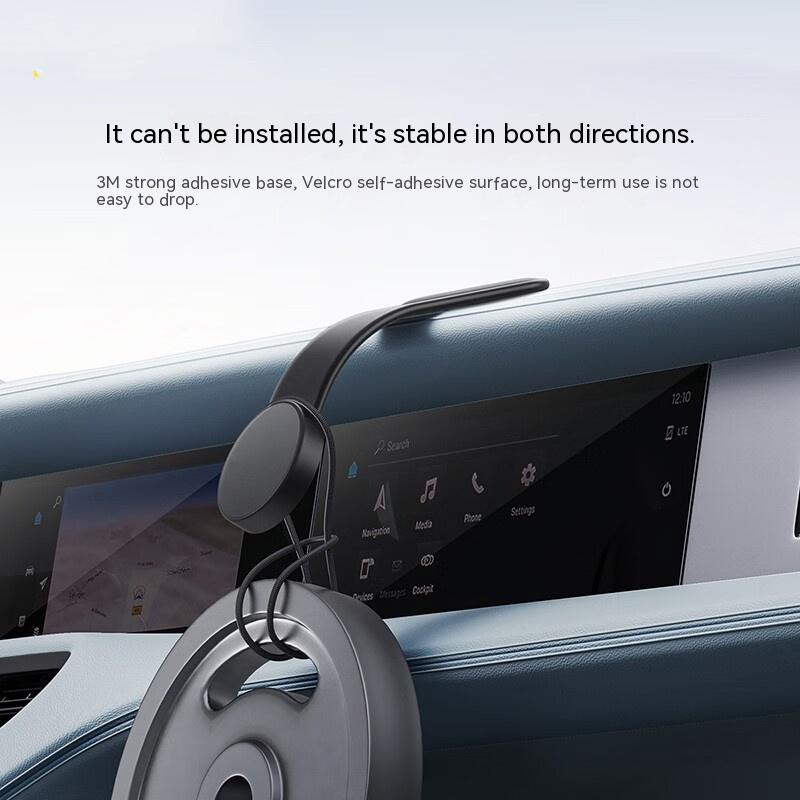 Magnetic Bendable Car Mobile Phone Holder Wireless Charger Phone Holder 15W Car Dash Mount Compatible With Phone - photo 4