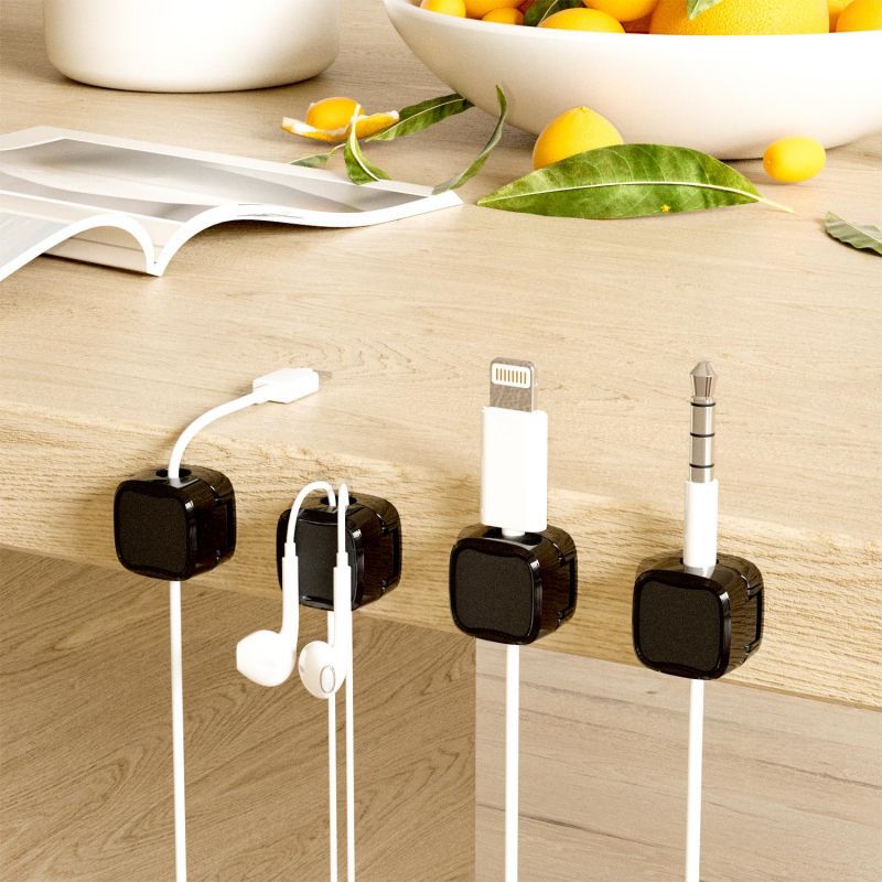 Magnetic Cable Clip Under Desk Cable Management Adjustable Cord Holder Wire Organizer And Cable Management Wire Keeper - photo 29
