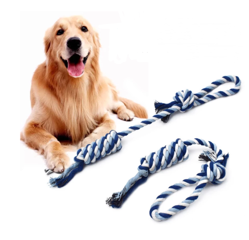 Molar teeth cleaning rope toy - photo 3