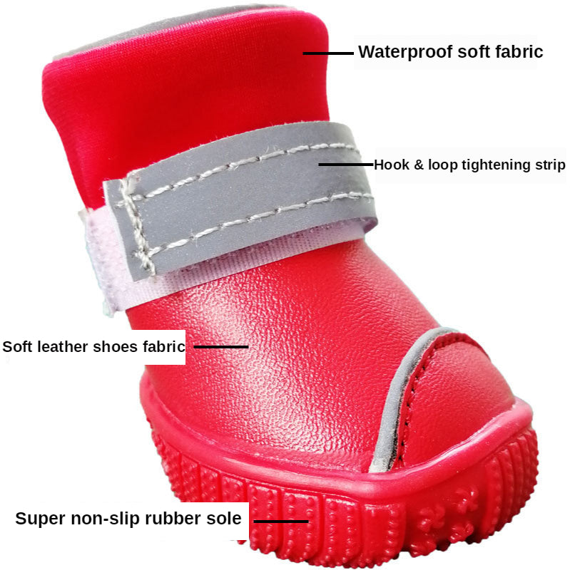 Small Dog Pet Dog Waterproof Rain Boots - photo 6