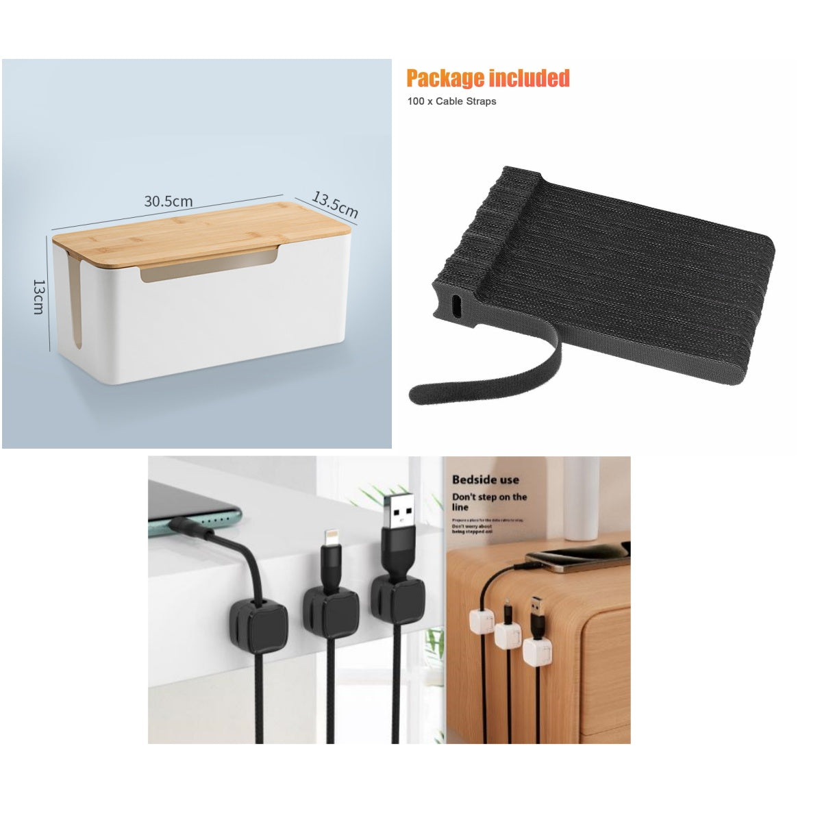 Magnetic Cable Clip Under Desk Cable Management Adjustable Cord Holder Wire Organizer And Cable Management Wire Keeper - photo 27