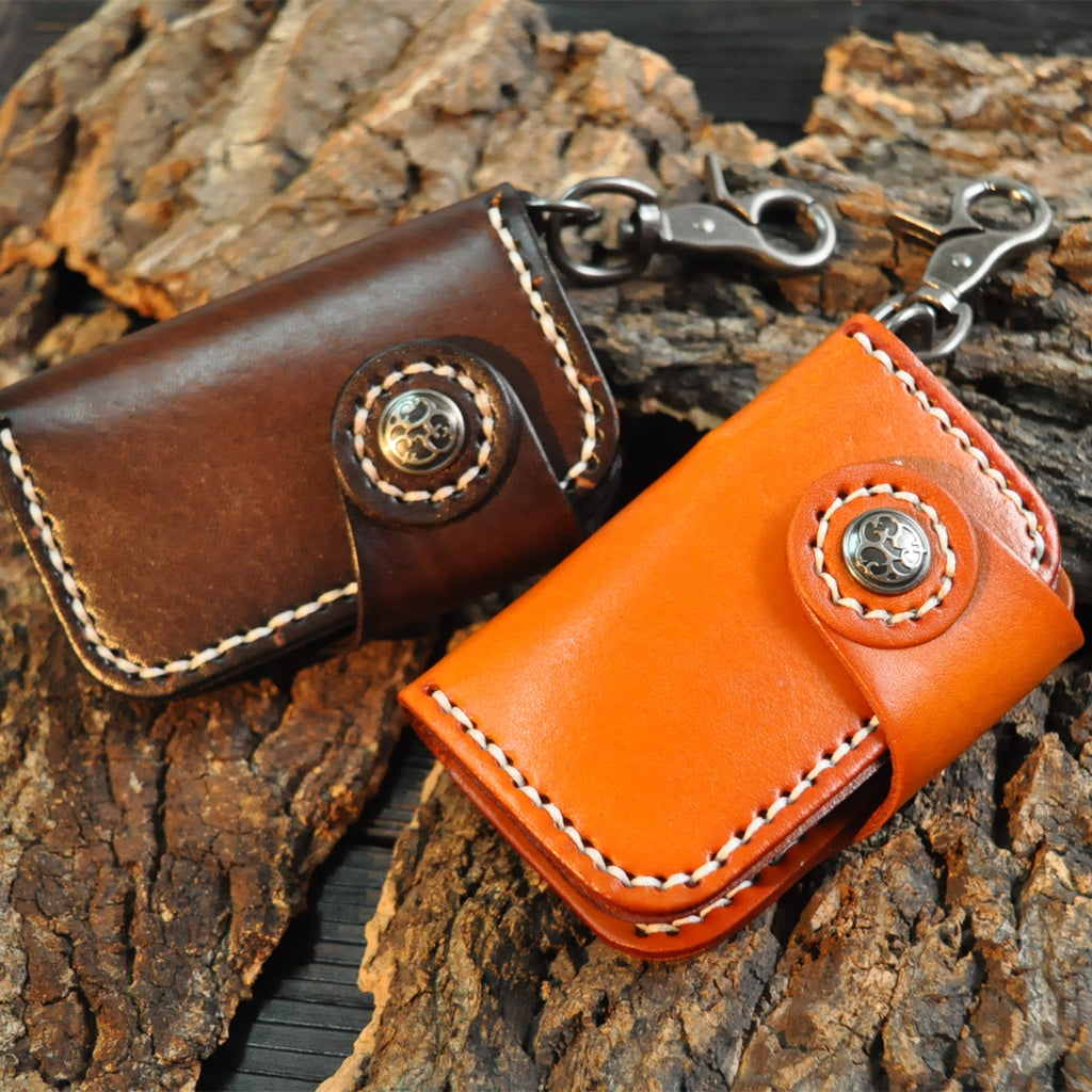 Cowhide handmade car key case - photo 3