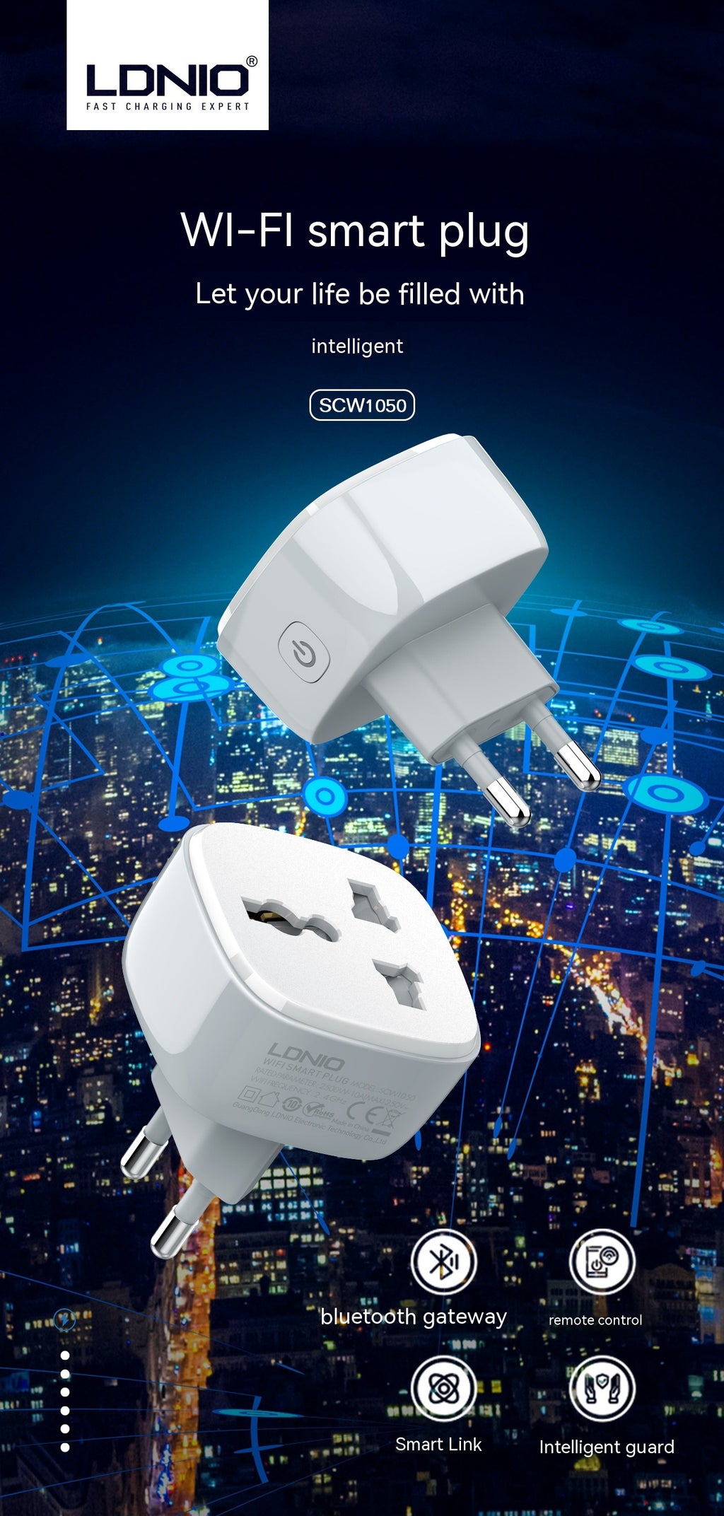 Smart Home Socket Remote European And British Standard Power Plug Adapter