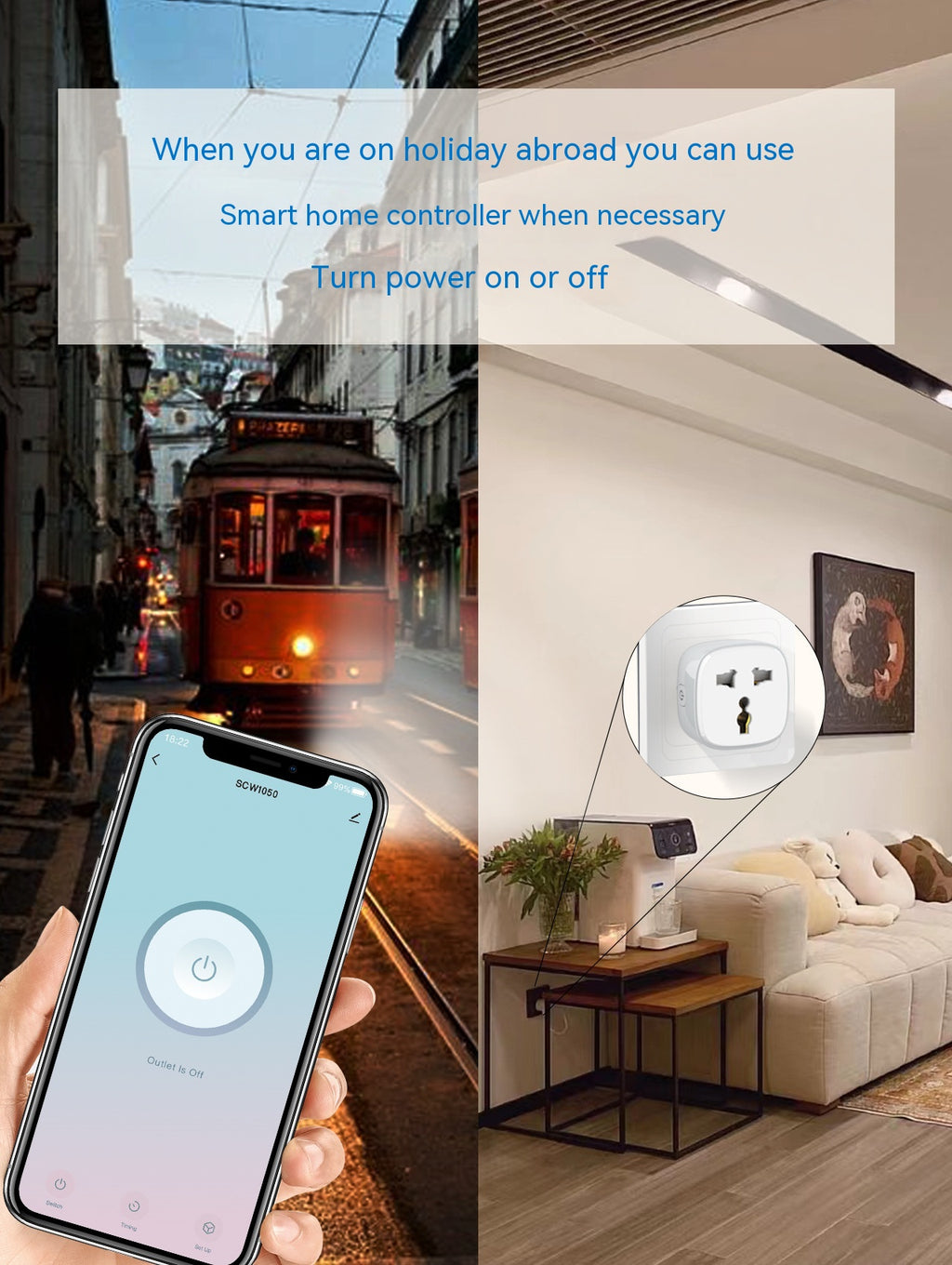 Smart Home Socket Remote European And British Standard Power Plug Adapter