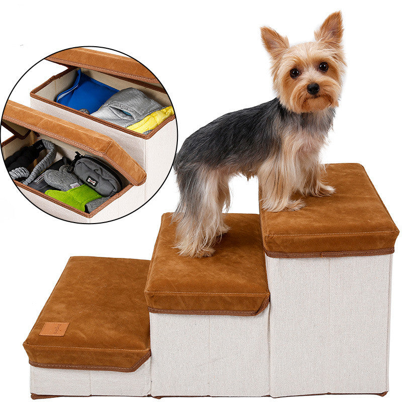 Foldable Pet Stairs with Storage - photo 4