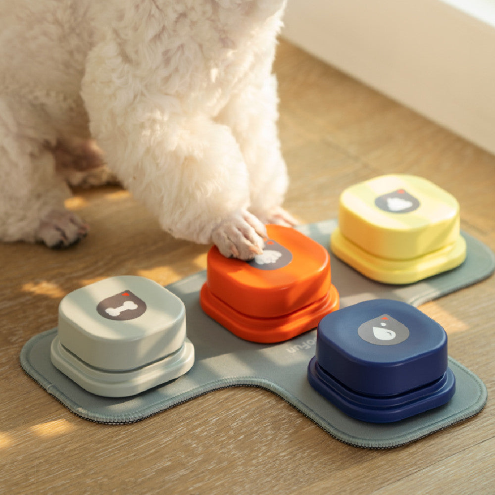 4 Colors Pet Communication Button One-click Prevent Physical Inactivity Recordable Dog Talking Button Toy Cat Toy Pet Products - photo 7