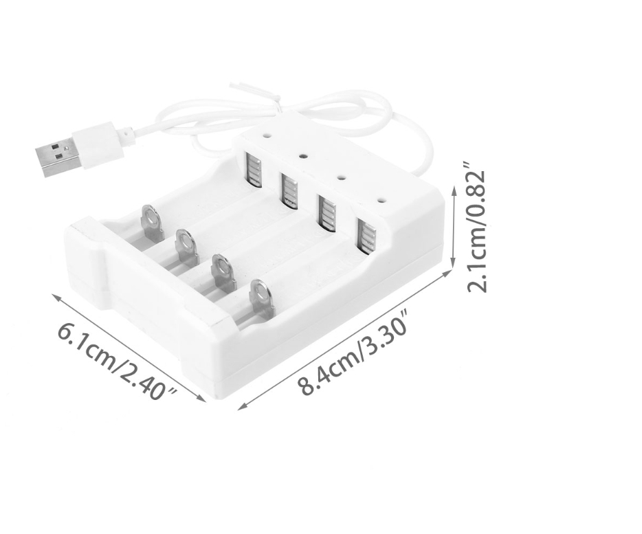 Battery Charger Adapter 1.2V Universal Smart 4Slot  Rechargeable Battery Charger Adapter USB Plug