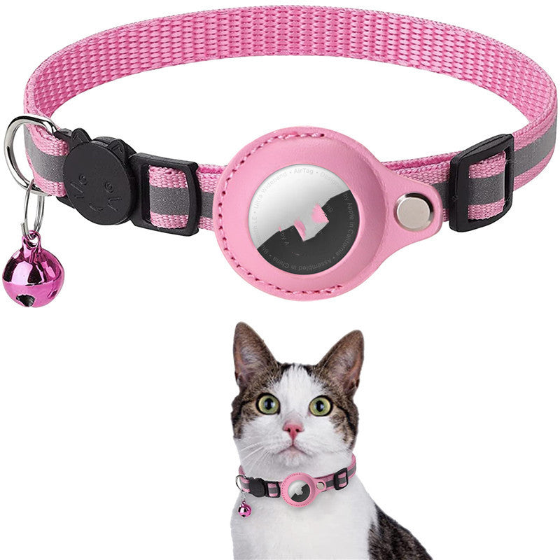 Reflective Collar Waterproof Holder Case For Airtag Air Tag Airtags Protective Cover Cat Dog Kitten Puppy Nylon Collar - photo 12