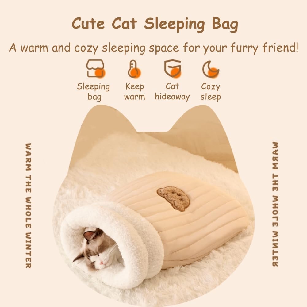 Cozy Cat Cave Sleeping Bag