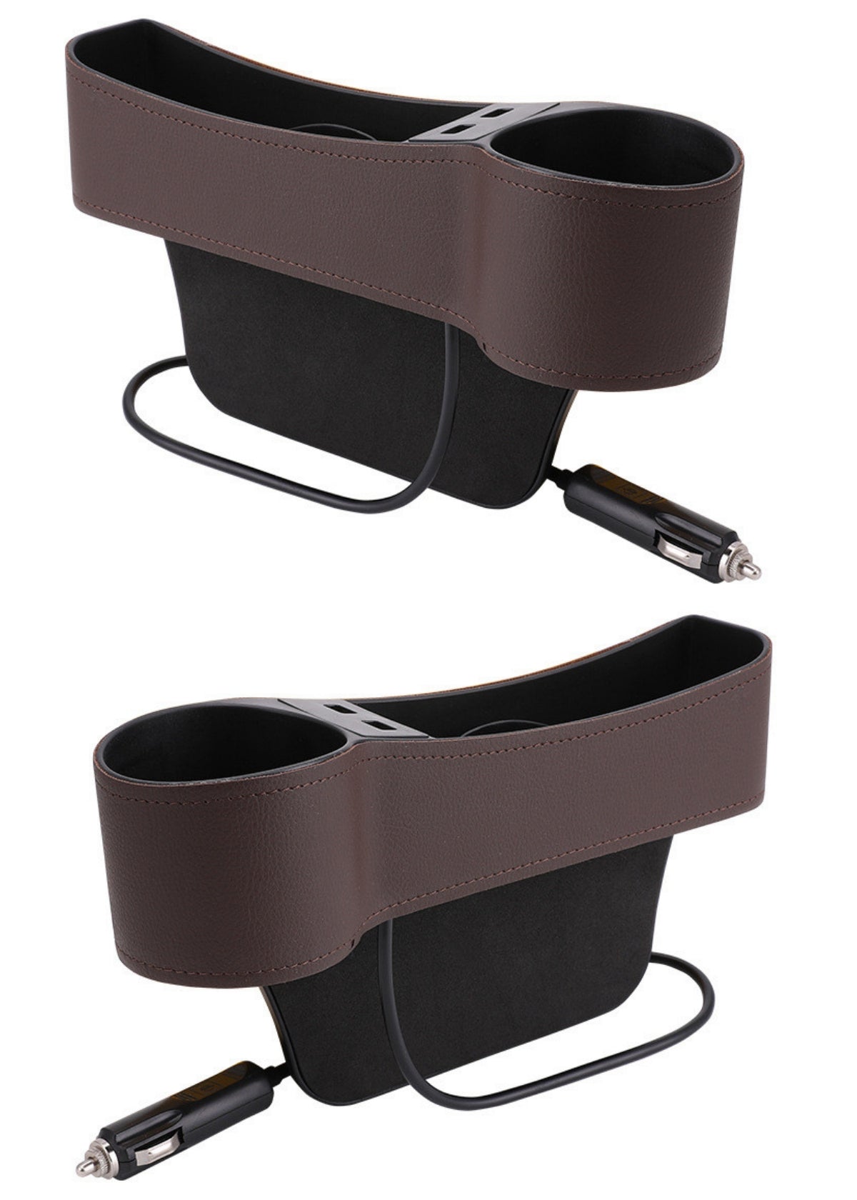 Dual USB charger multifunctional car storage box