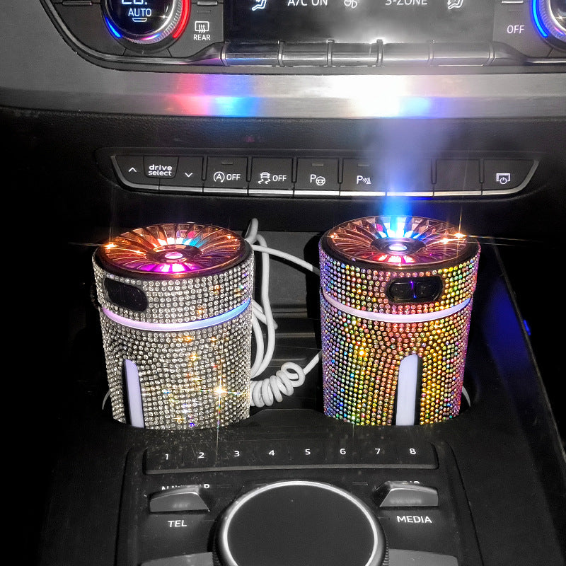 Luxury Diamond Car Humidifier LED Light Car Diffuser Auto Air Purifier Aromatherapy Diffuser Air Freshener Car Accessories For Woman - photo 5