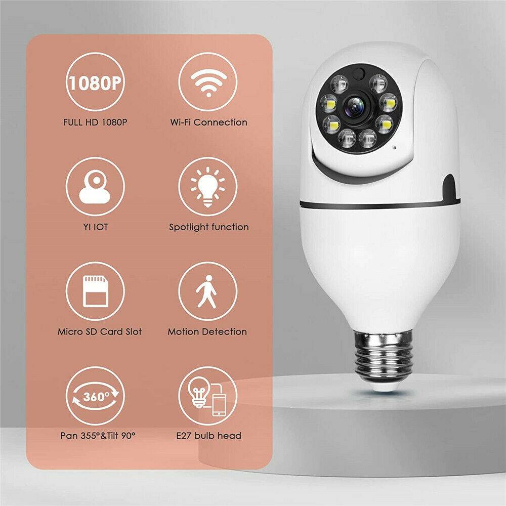 Light Bulb Security Camera 1080P WiFi - photo 7