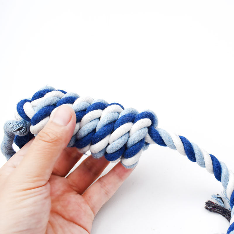 Molar teeth cleaning rope toy - photo 2