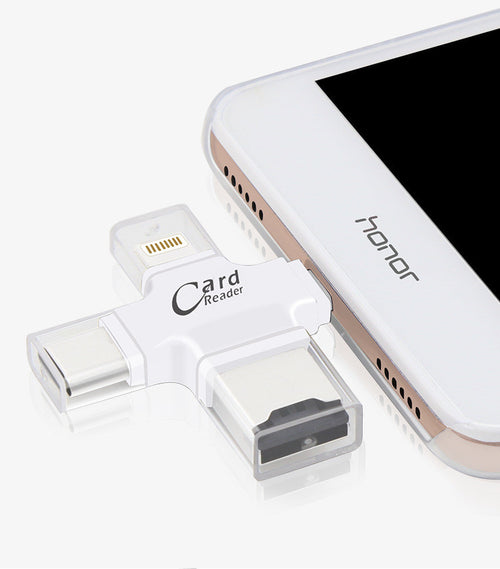 4-in-1 Mobile Memory Card Reader