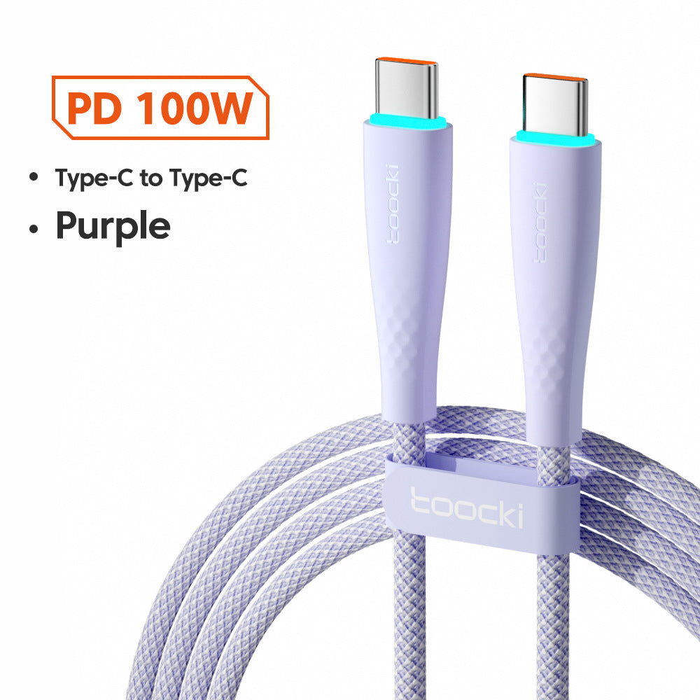 USB Type C To USB C Cable 100W 66W Fast Charging - photo 11