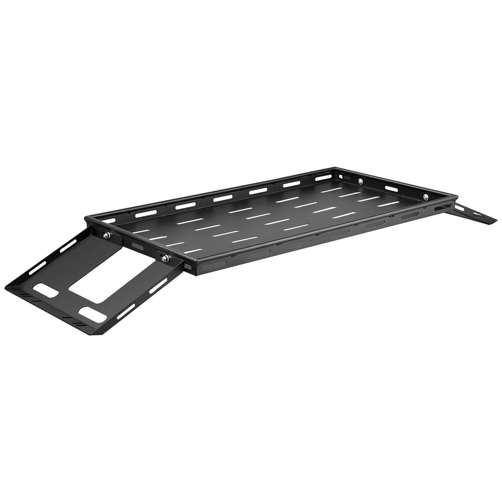 Rear Trunk Cargo Rack, For 2007-2024 Wrangler JK, 300 Lbs Capacity, Carbon Steel Basket Tray Interior Storage Luggage Carrier With Net, Shelf Stand Organizer For Camping Trip Gear, Black - photo 4