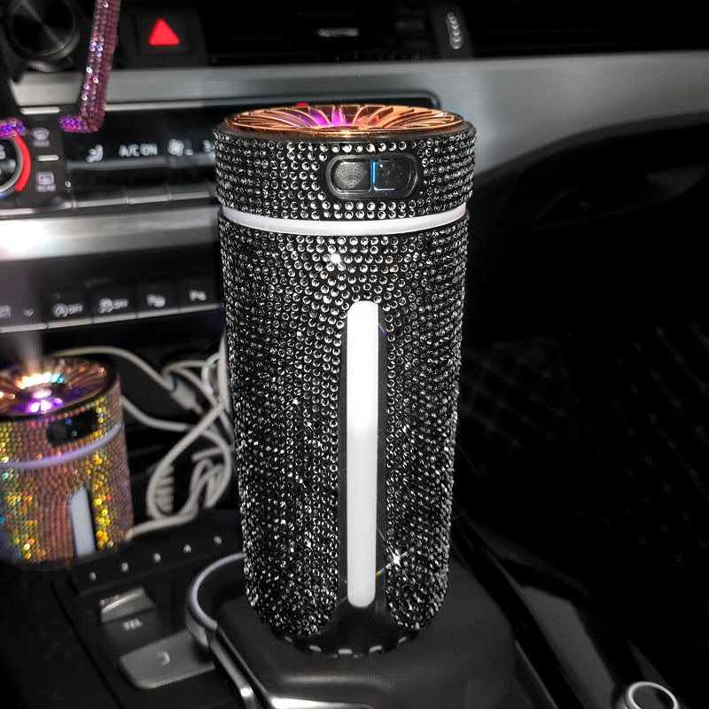 Luxury Diamond Car Humidifier LED Light Car Diffuser Auto Air Purifier Aromatherapy Diffuser Air Freshener Car Accessories For Woman - photo 4
