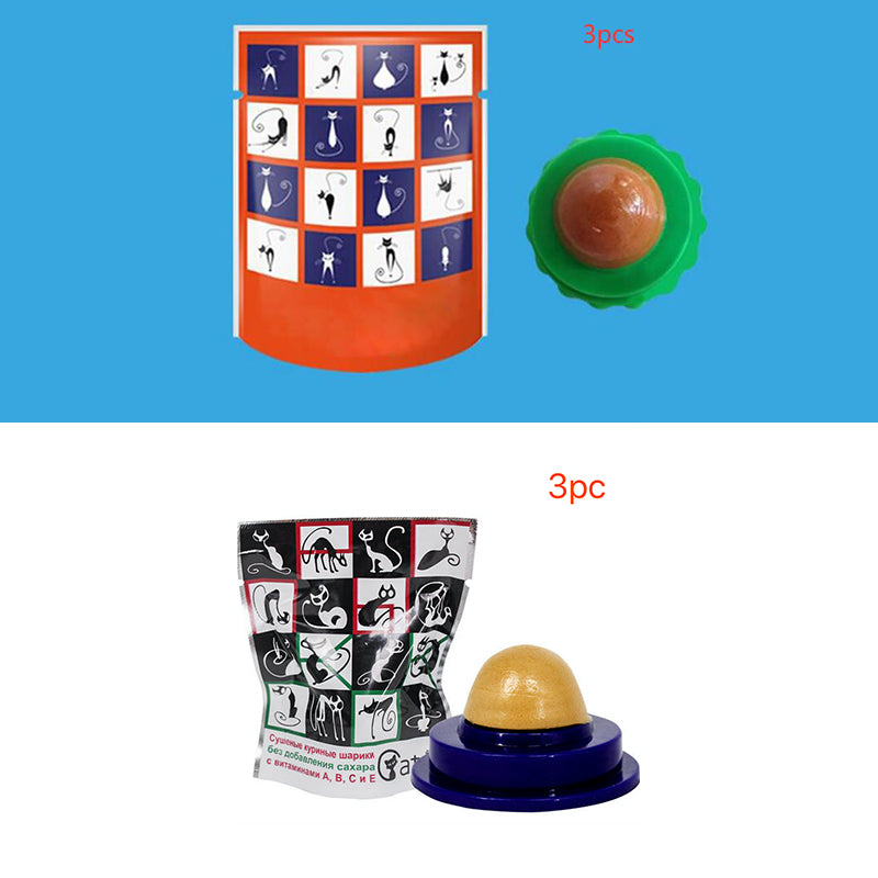 Pet Cat Sugar Energy Ball Lick Toys Catnip - photo 5