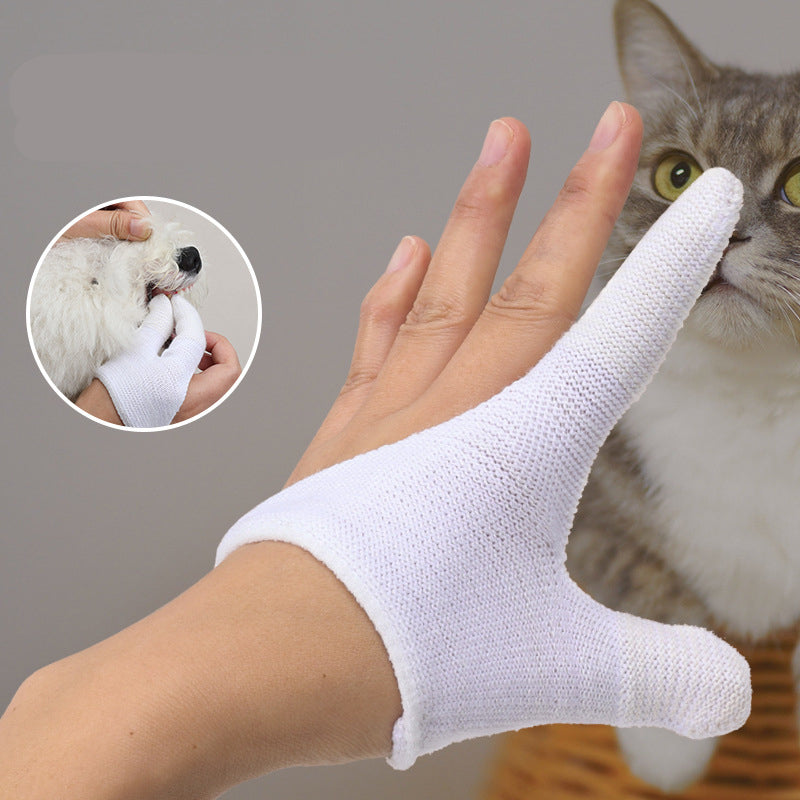Pet Finger Toothbrush Dog Finger Cover Cleaning Teeth Dog Toothbrush Cat Mouth Cleansing Cat Toothbrush Pet Supplies - photo 2