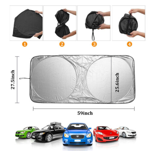 Car Window Sunshade Sun Shade Visor Windshield Cover Auto Car SunShade Anti Snow Ice Windshield Sunshade Car Windshield Sunshade - photo 4