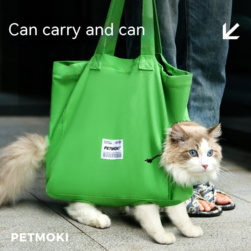 Large Capacity Pet Cat Bag Multifunctional Breathable Dog Canvas Carrier Bag Escape-proof Pet Shoulder Carrying Bag Pet Supplies - photo 2