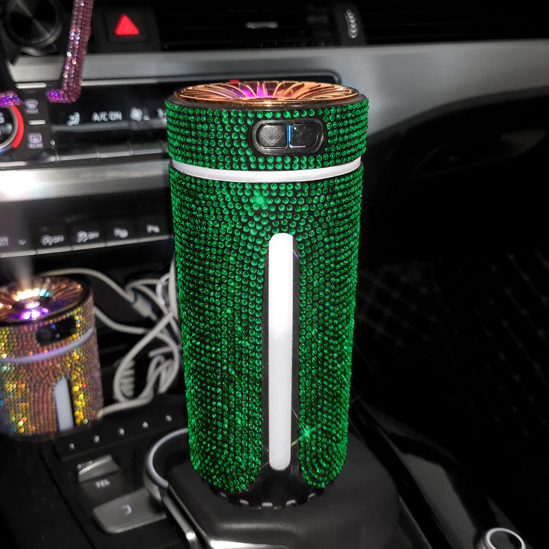 Luxury Diamond Car Humidifier LED Light Car Diffuser Auto Air Purifier Aromatherapy Diffuser Air Freshener Car Accessories For Woman - photo 3