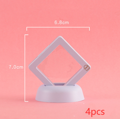 3D Jewelry Coin Display Stand Case Rack Collections Storage Box For Earring Gems Ring Doll Coin Badge Medal Holder - photo 6