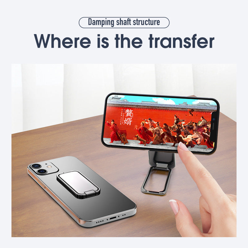 Foldable Mobile Phone Holder Ring Buckle Retractable Desktop CellPhone Stand Car Magnetic Bracket Office Accessories - photo 12