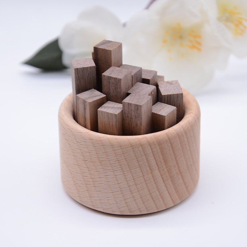 Small Firewood Pile Essential Oil Wood Aromatherapy Aroma Diffuser Black Walnut Beech Wood Car Decorations - photo 2
