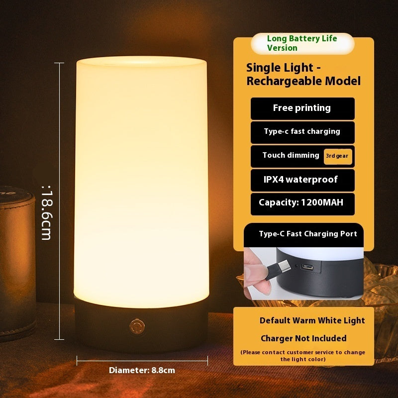 Led Rechargeable Bar Table Lamp Quiet Bar Service Script Light - photo 3