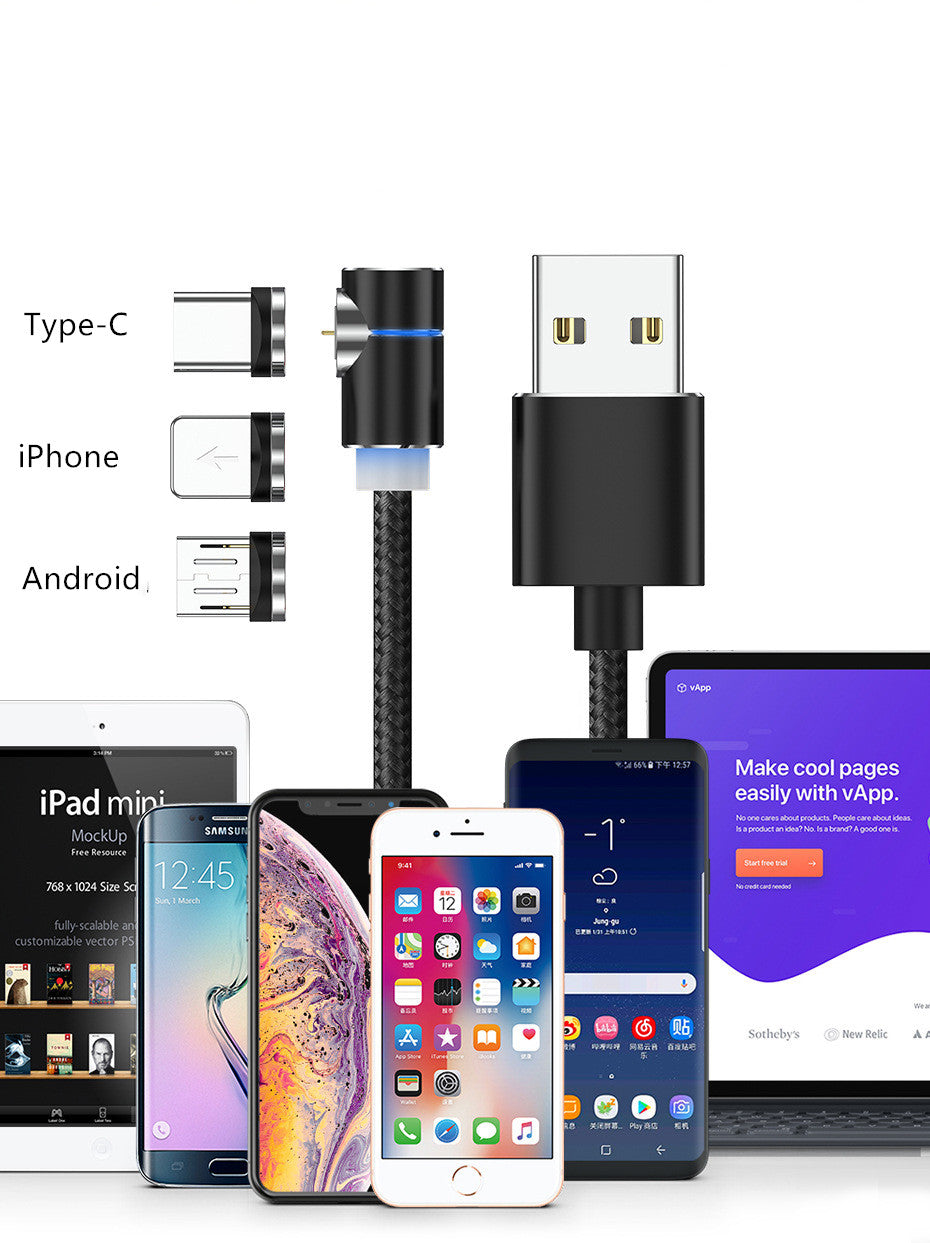 Magnetic Cable LED Magnet Charger Cable USB Cable & USB Type-C USB C - photo 11