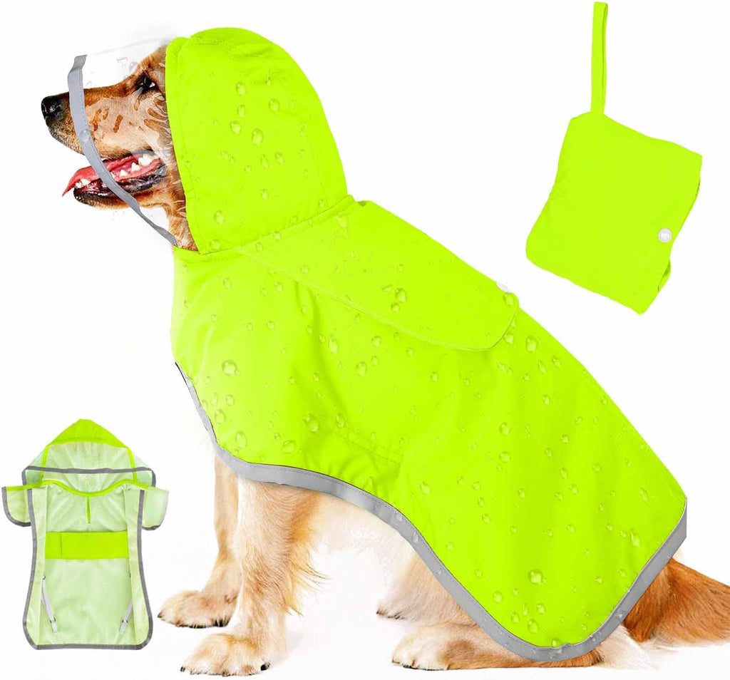 Dog Raincoat Waterproof Soft Breathable Dog Rain Jacket For Small Dog Hooded Dog Rain Coat With Transparent Cap Protect Belly - photo 4