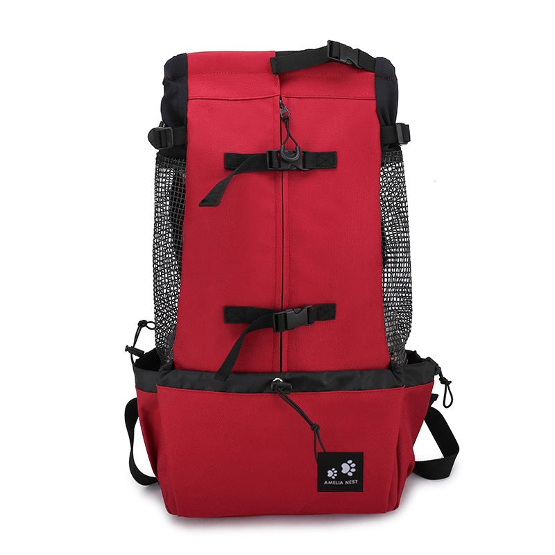 Pet Dog Carrier Bag Carrier For Dogs Backpack Out Double Shoulder Portable Travel Backpack Outdoor Dog Carrier Bag Travel - photo 5